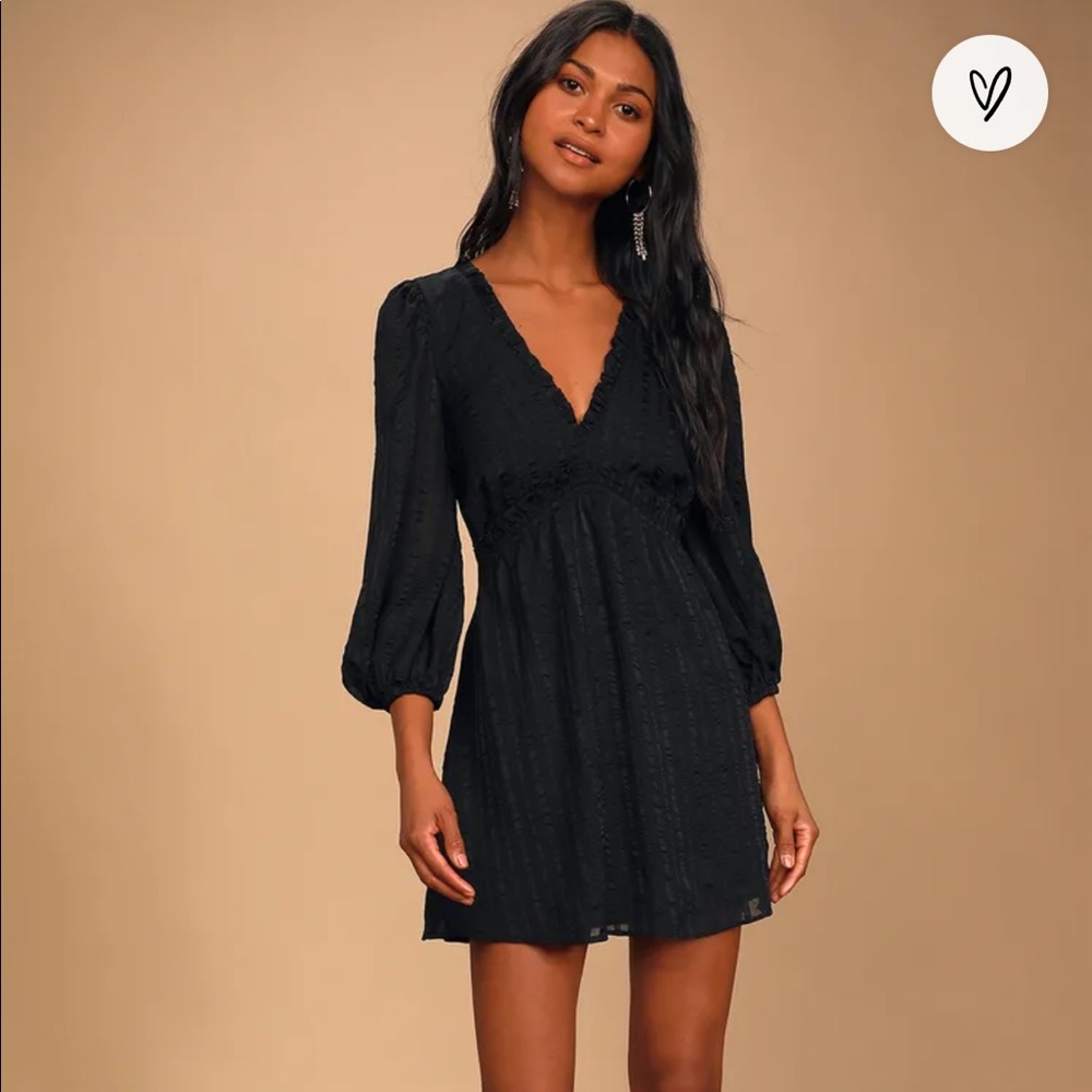 Lulus forever in my heart black dress size small- no tags, but never worn.